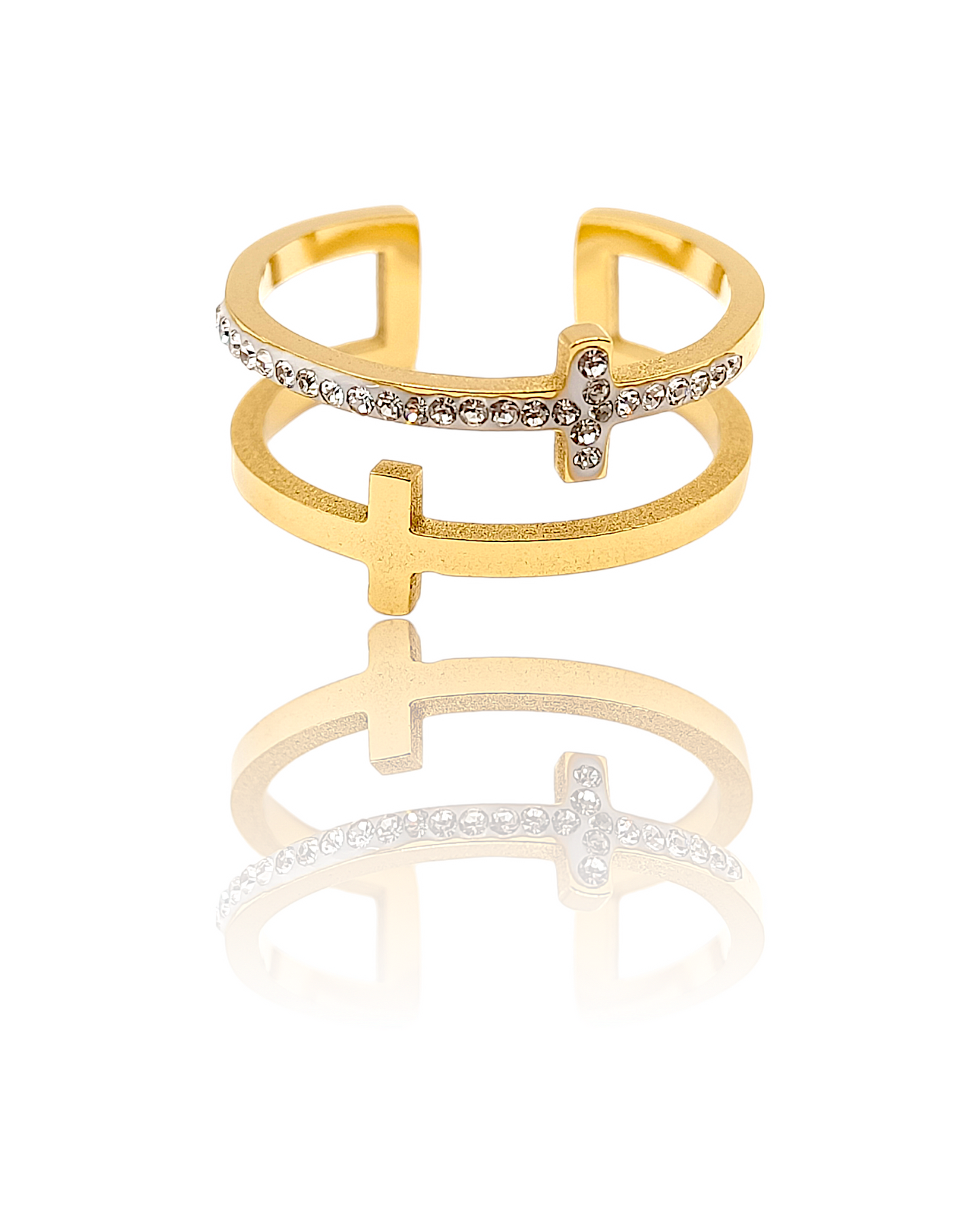 Angèle | Bague en acier inoxydable