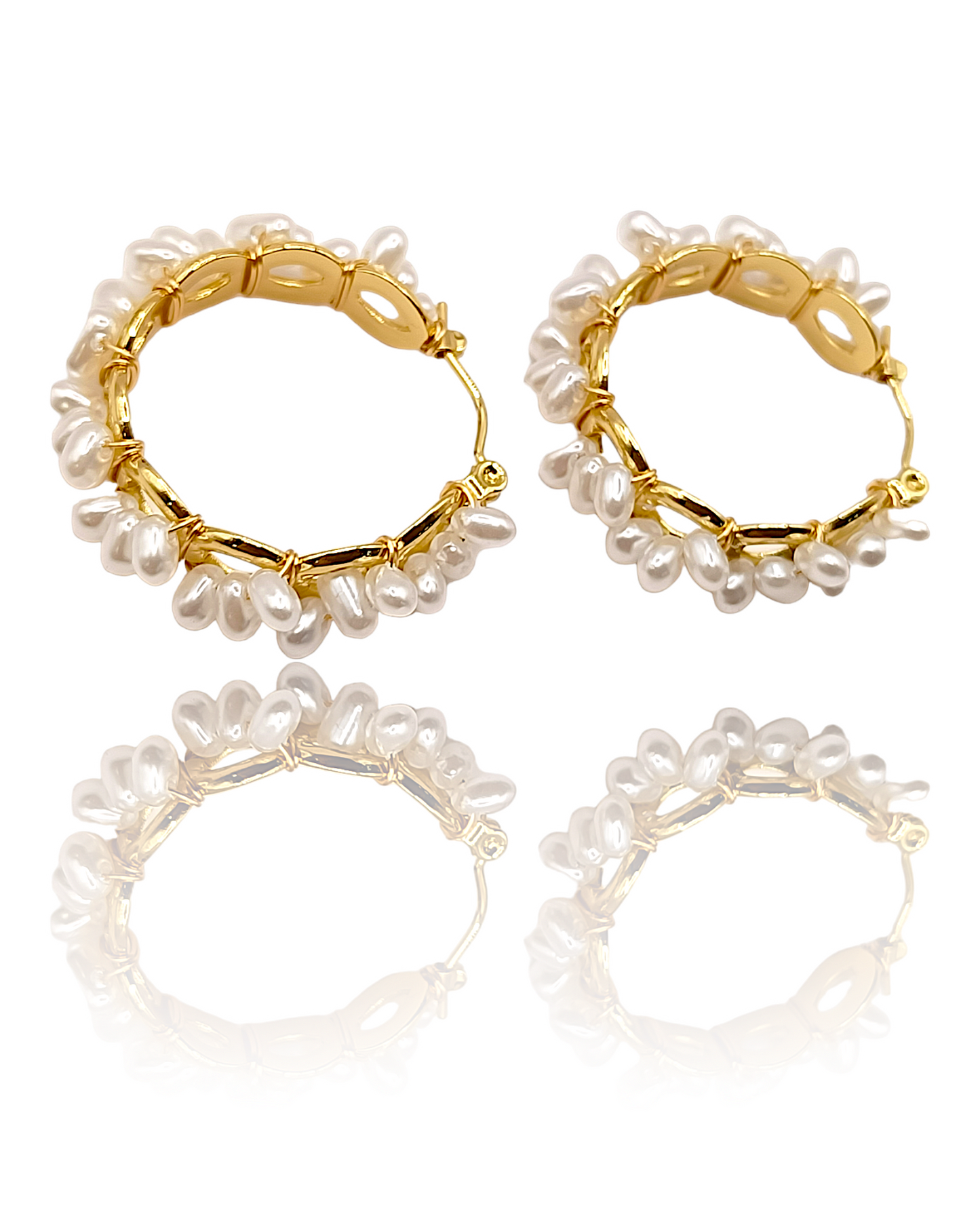 Vanessa | Boucles d'oreilles créoles en acier inoxydable