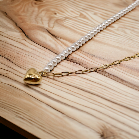 Céleste | Collier gravure personnalisée en acier inoxydable avec coeur