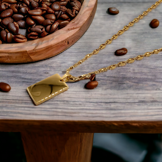 Johnson | Collier gravure personnalisée en acier inoxydable