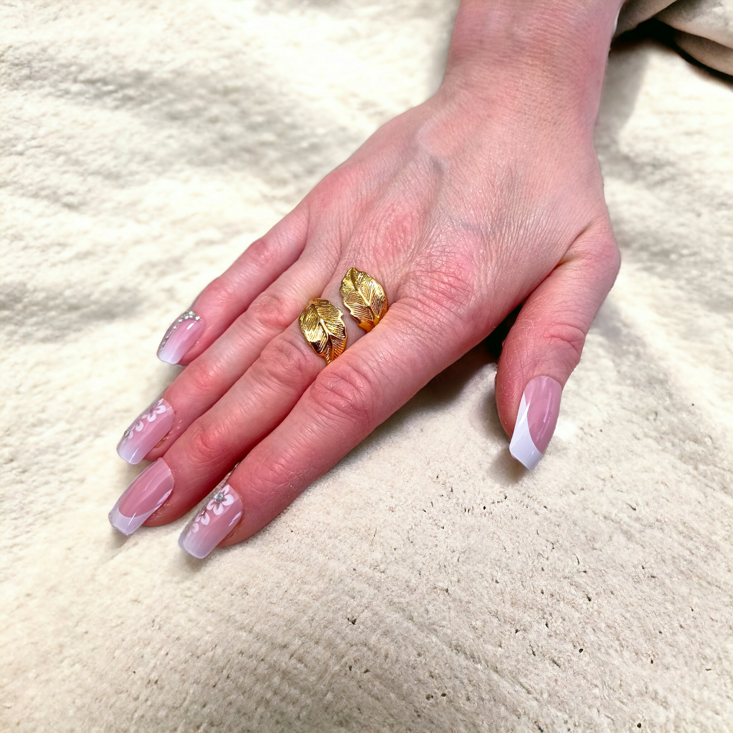 Rosa | Bague en acier inoxydable