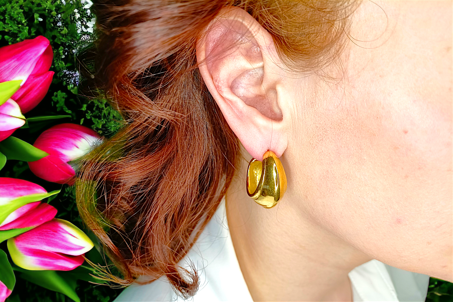 Lisse | Boucles d'oreilles en acier inoxydable