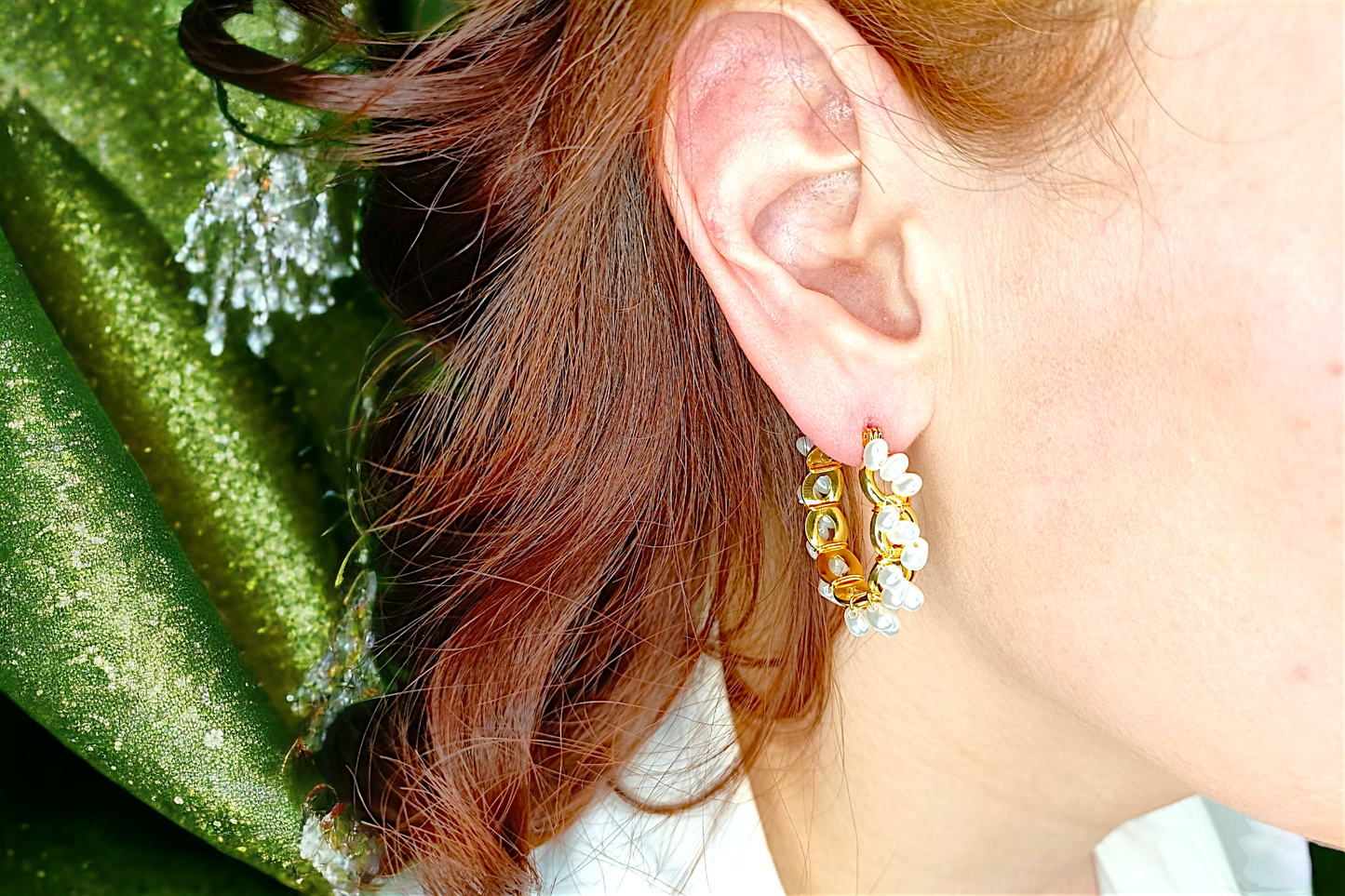 Vanessa | Boucles d'oreilles créoles en acier inoxydable