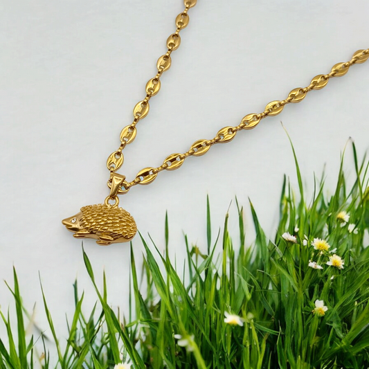 Le Niglo | Collier en acier inoxydable avec pendentif Hérisson