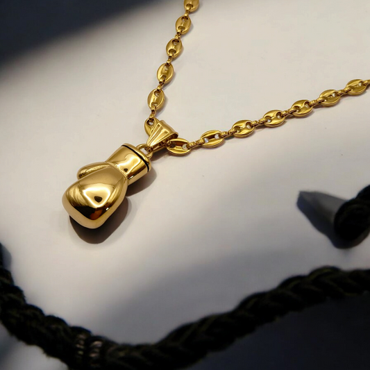Tyson | Collier en acier inoxydable avec pendentif Gants De Boxe