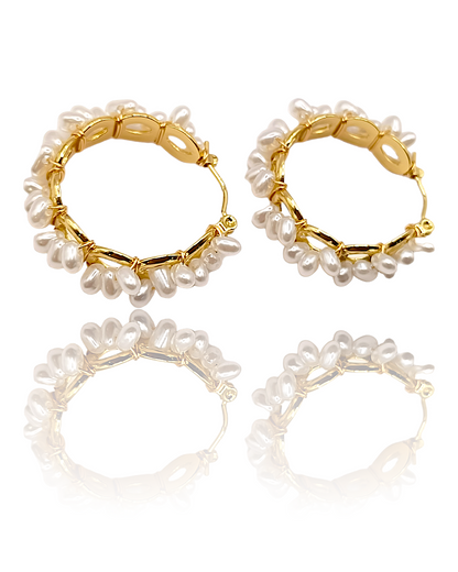 Vanessa | Boucles d'oreilles créoles en acier inoxydable
