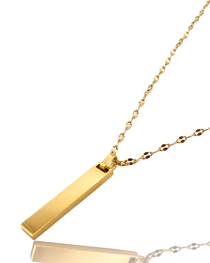 isaé | Collier gravure personnalisée en acier inoxydable