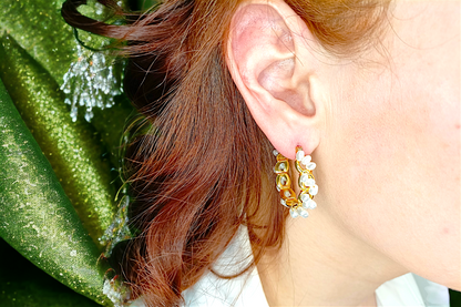 Vanessa | Boucles d'oreilles créoles en acier inoxydable
